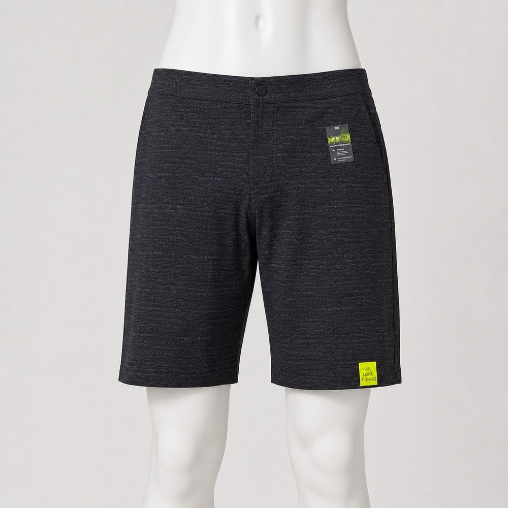 Tek Gear DryTek Mens Hybrid Shorts Gray Stretch Wicking Athleisure Size L New
